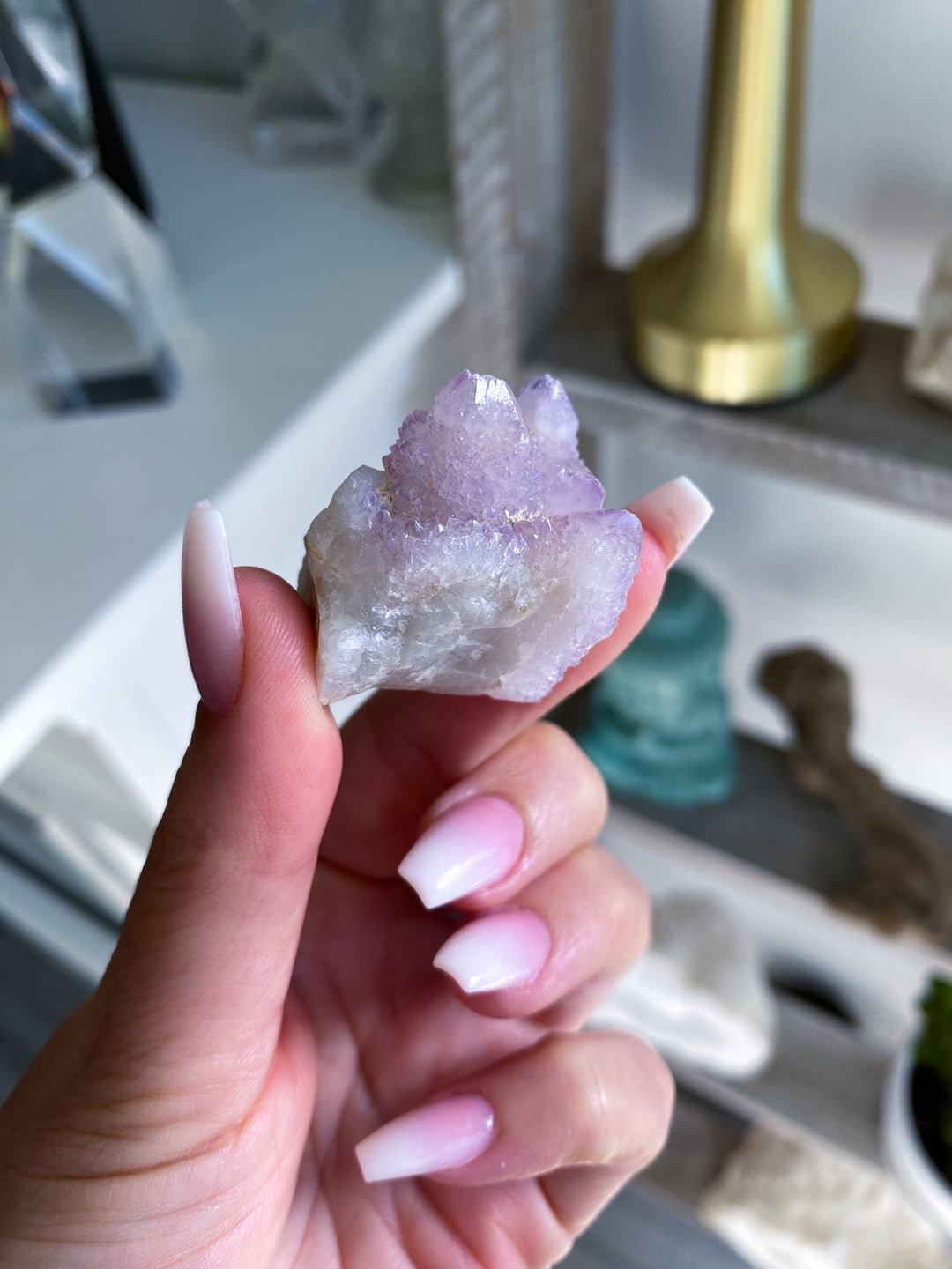 Lilac Purple Spirit Quartz #8 - Four Points