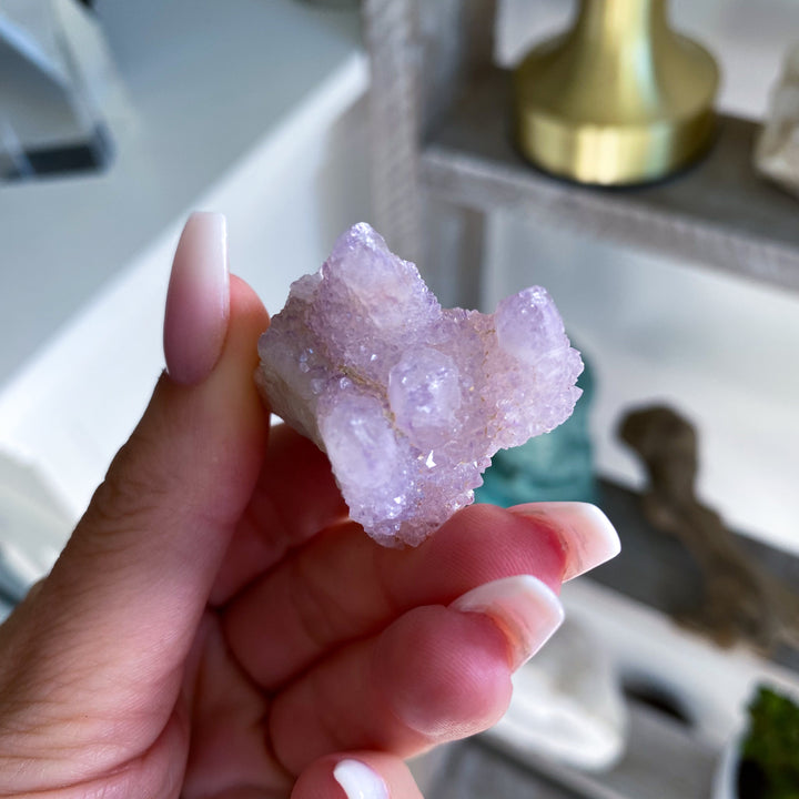 Lilac Purple Spirit Quartz #8 - Four Points