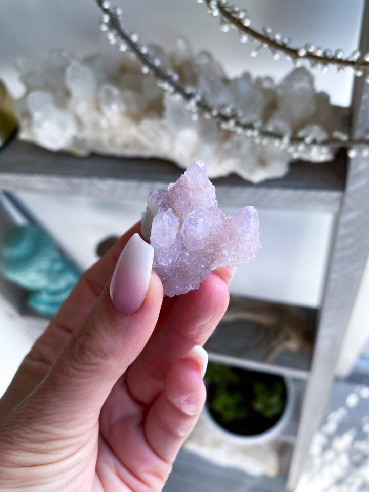 Lilac Purple Spirit Quartz #8 - Four Points