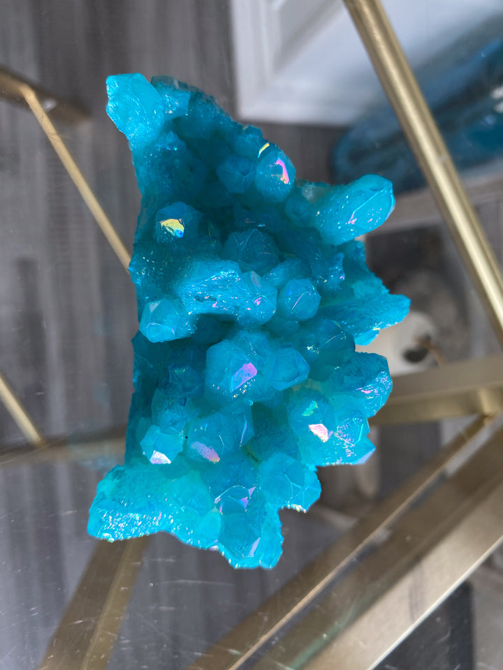 Large Blue Aura Quartz Cluster #3