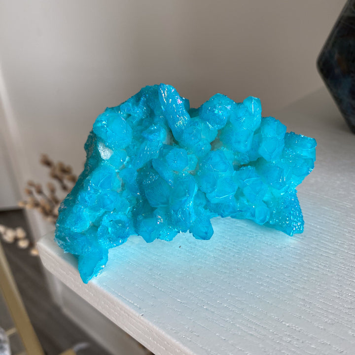 Large Blue Aura Quartz Cluster #3