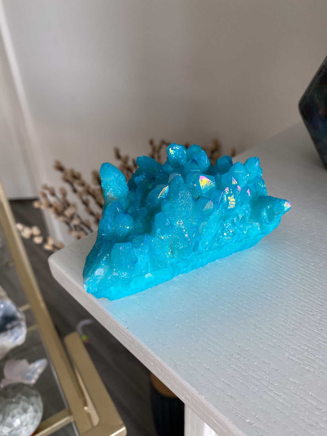 Large Blue Aura Quartz Cluster #3