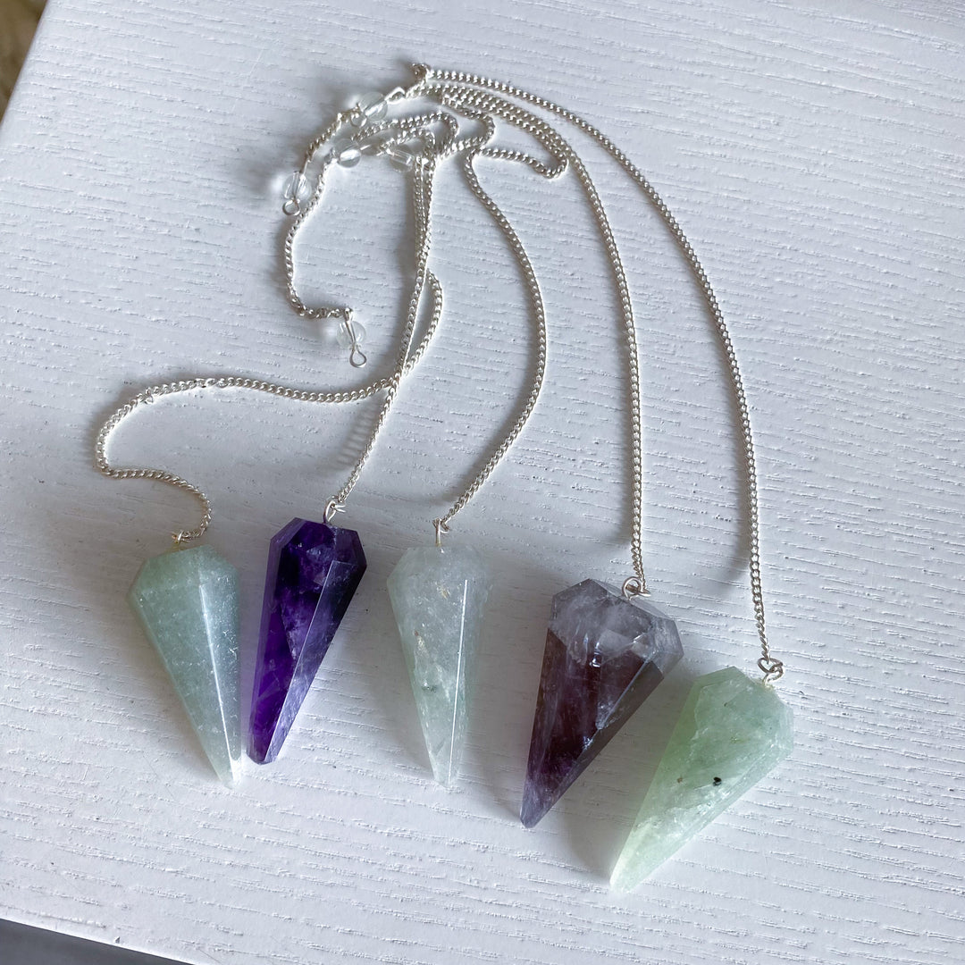 Mystery Material Crystal Pendulum