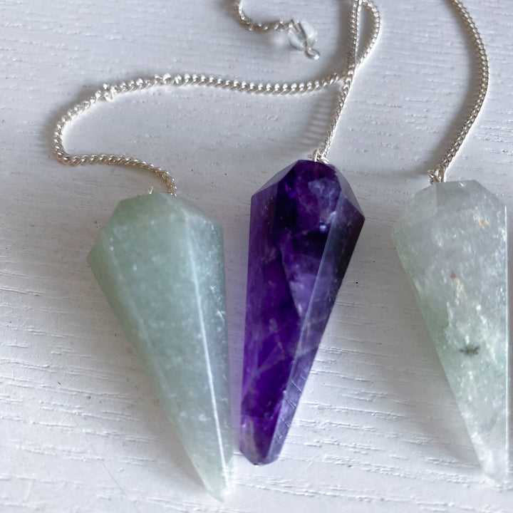 Mystery Material Crystal Pendulum