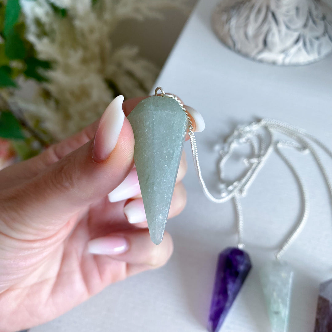 Mystery Material Crystal Pendulum