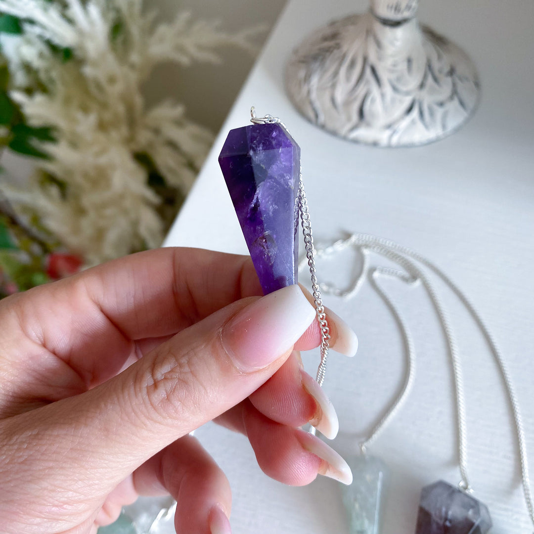 Mystery Material Crystal Pendulum