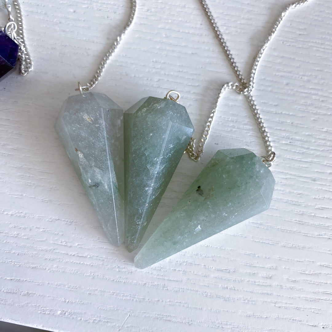 Mystery Material Crystal Pendulum