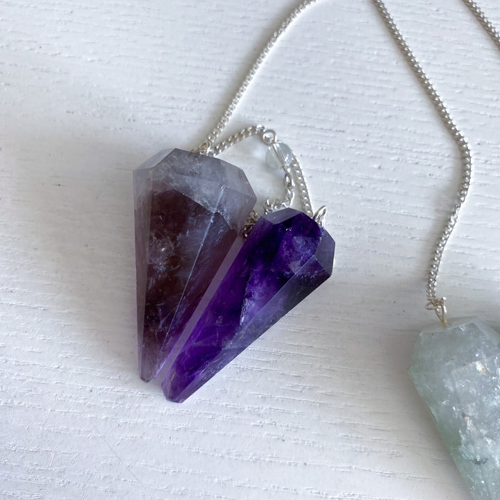 Mystery Material Crystal Pendulum