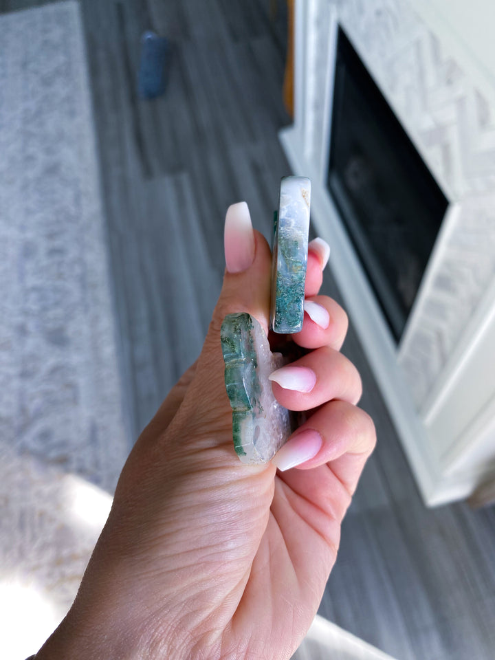 Moss Agate Butterfly - B Quality