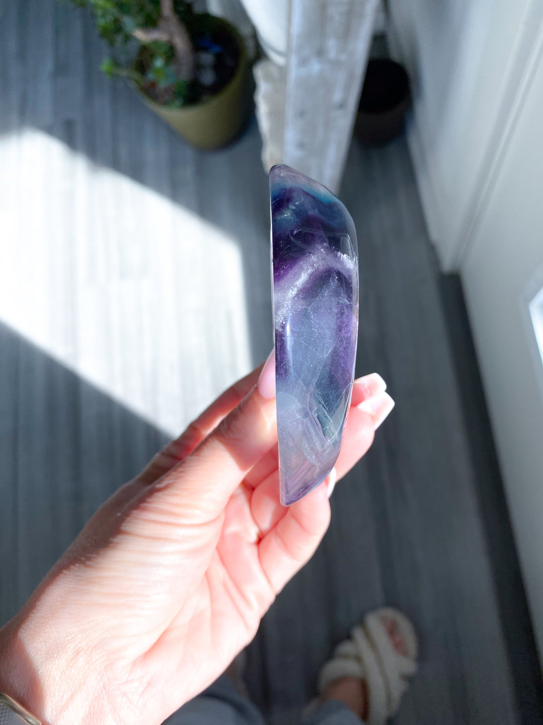 Rainbow Fluorite Heart Dish, Bowl