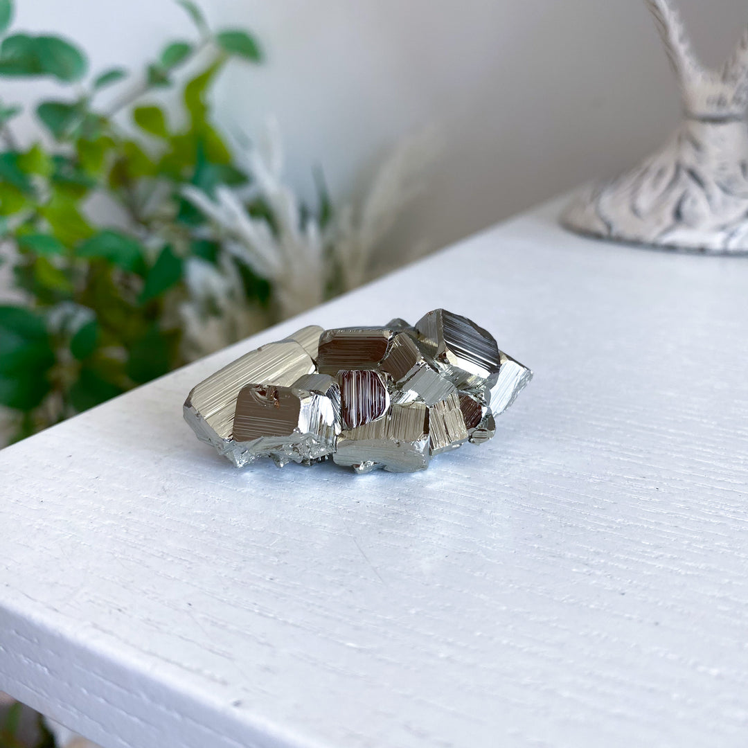 Wealth: Shiny, Unique Pyrite Cluster 