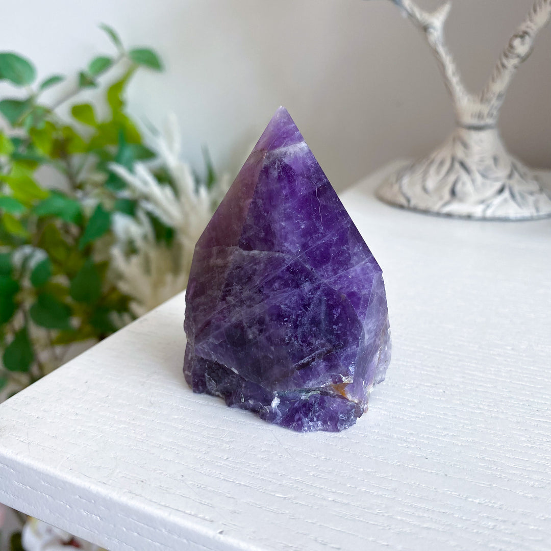 Chipped Tip Amethyst Top Polish