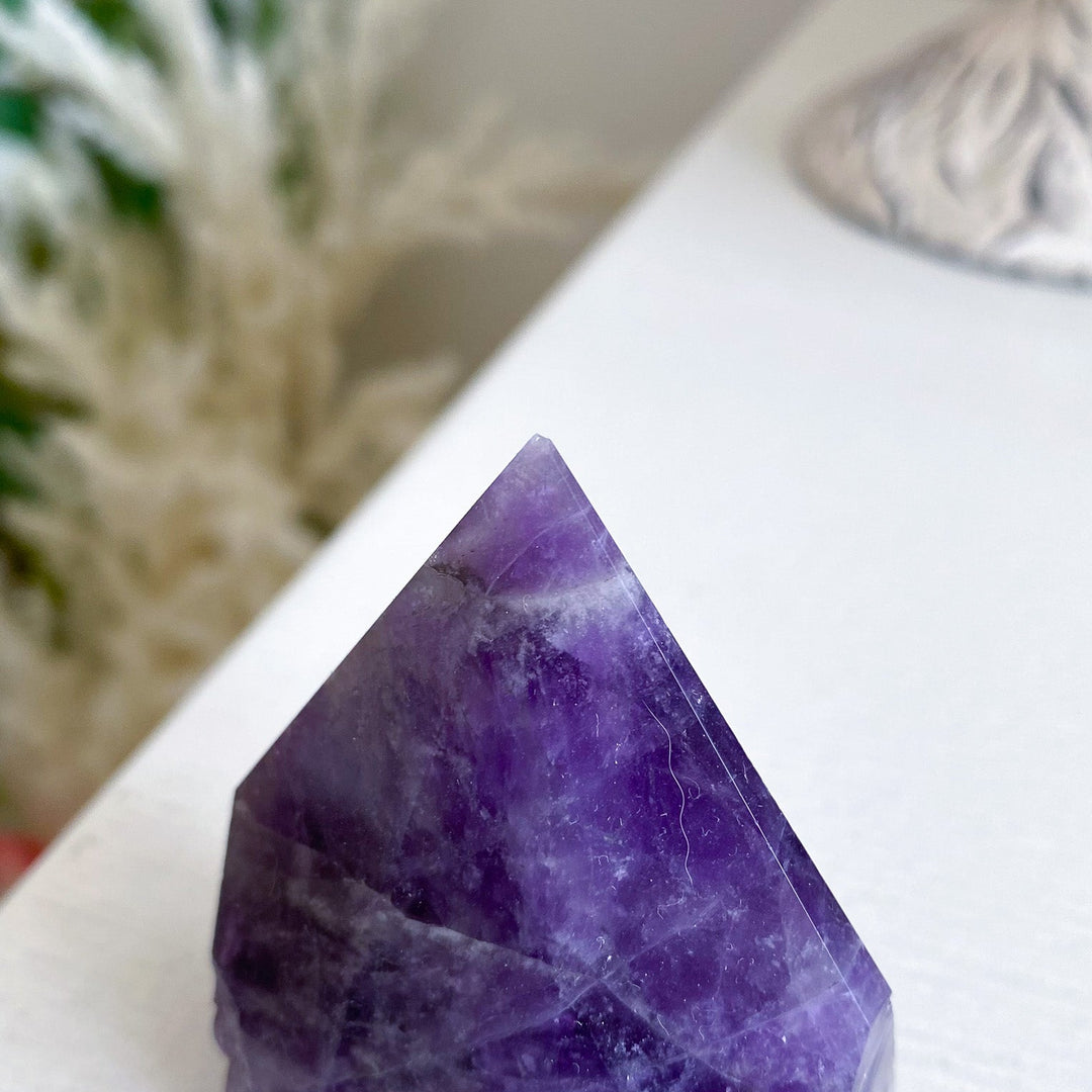 Chipped Tip Amethyst Top Polish