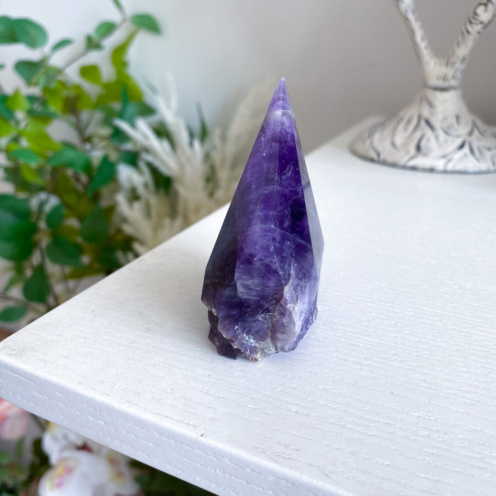Chipped Tip Amethyst Top Polish