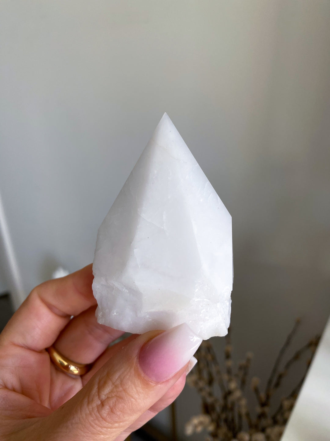 White Aventurine Top Polish Tower