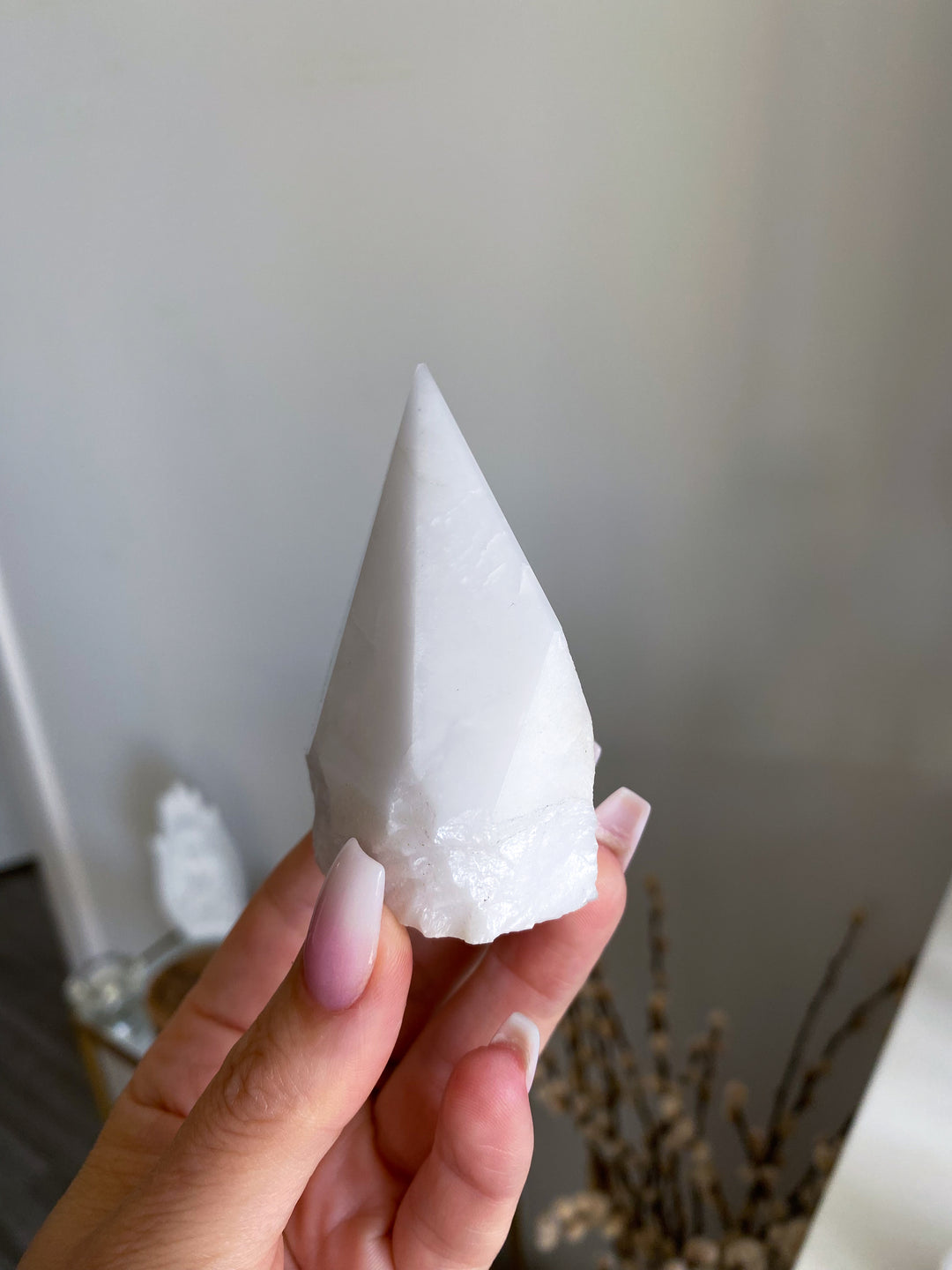 White Aventurine Top Polish Tower