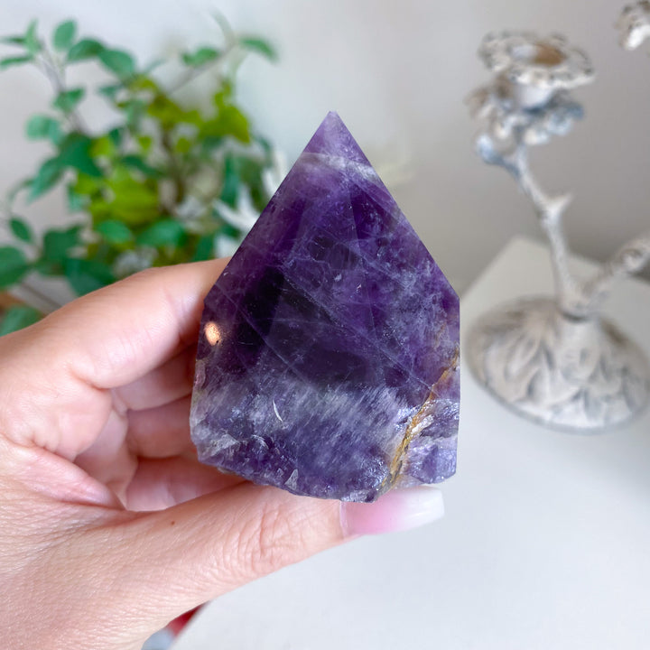 Chipped Tip Amethyst Top Polish