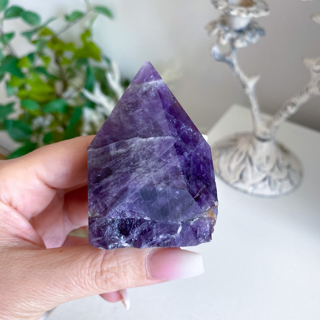 Chipped Tip Amethyst Top Polish