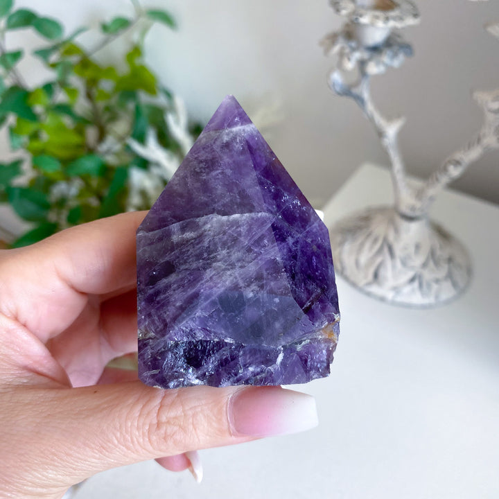 Chipped Tip Amethyst Top Polish