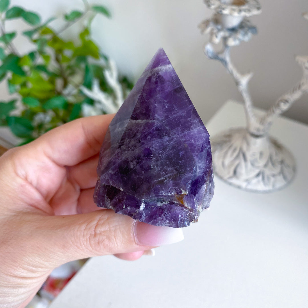 Chipped Tip Amethyst Top Polish