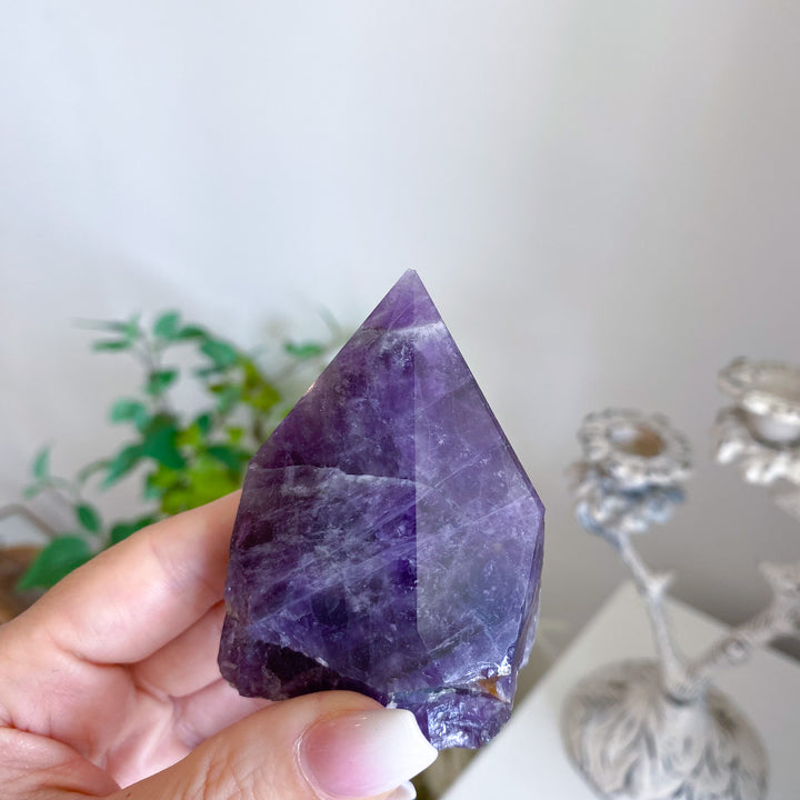 Chipped Tip Amethyst Top Polish