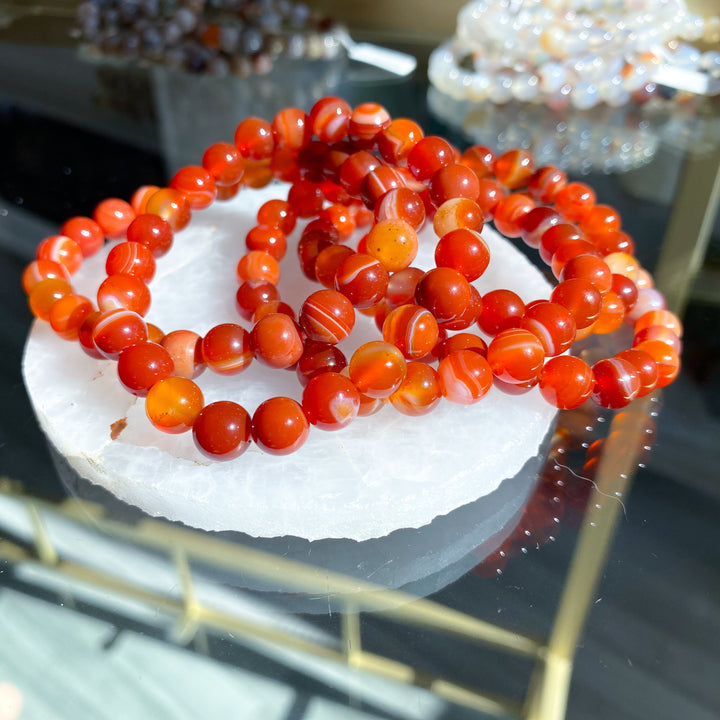 Carnelian 8mm Bracelet