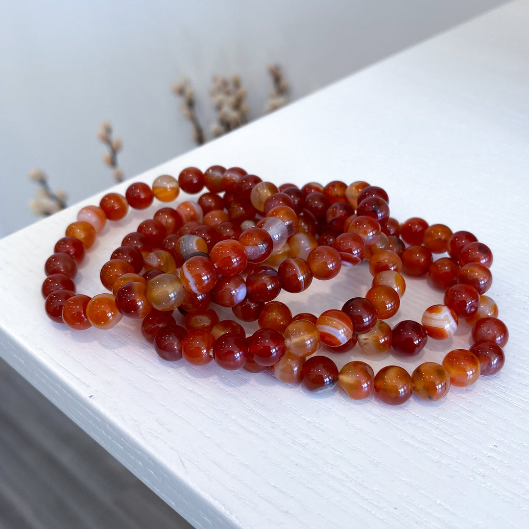 Carnelian 8mm Bracelet