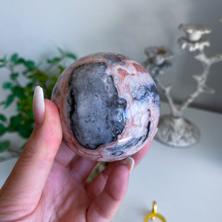 Mexican Crazy Lace Agate Sphere 