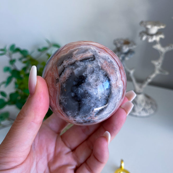 Mexican Crazy Lace Agate Sphere 