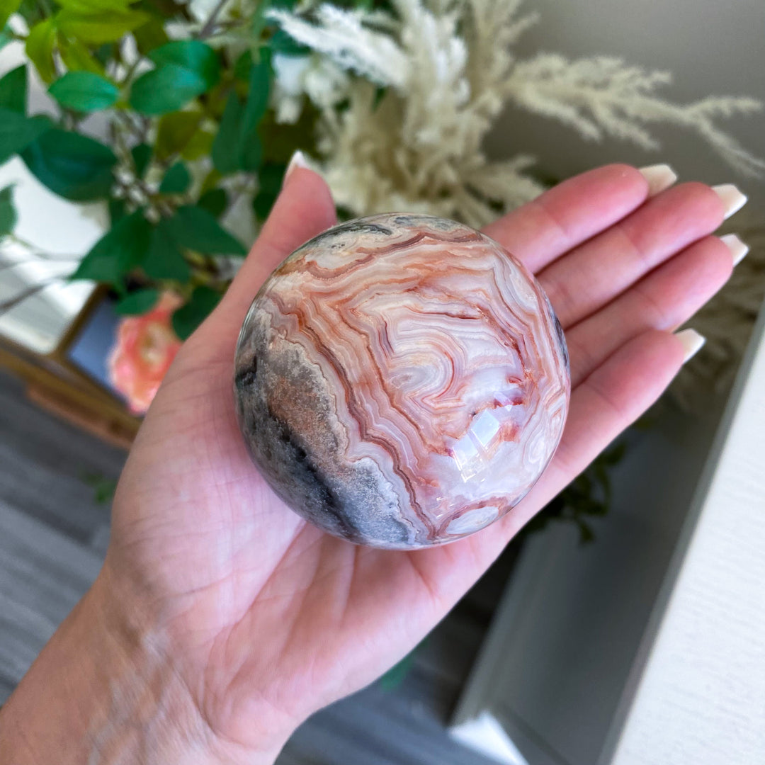 Mexican Crazy Lace Agate Sphere 