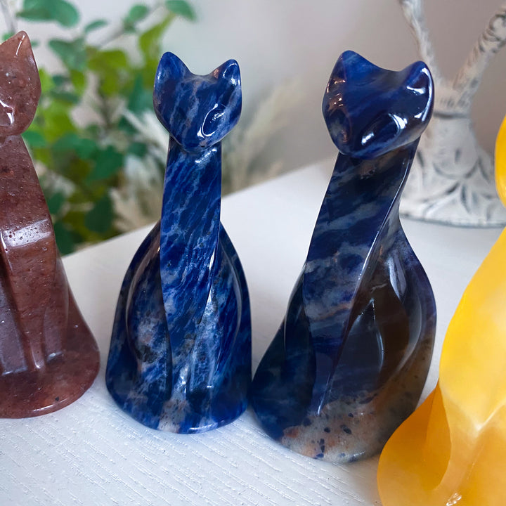 Elegant Cat Carving