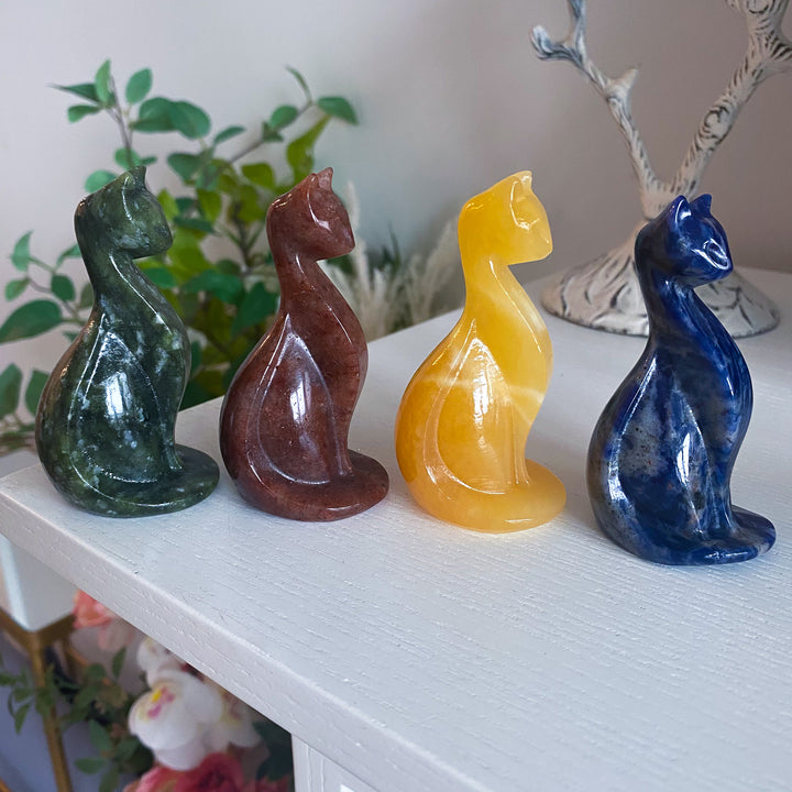 Elegant Cat Carving