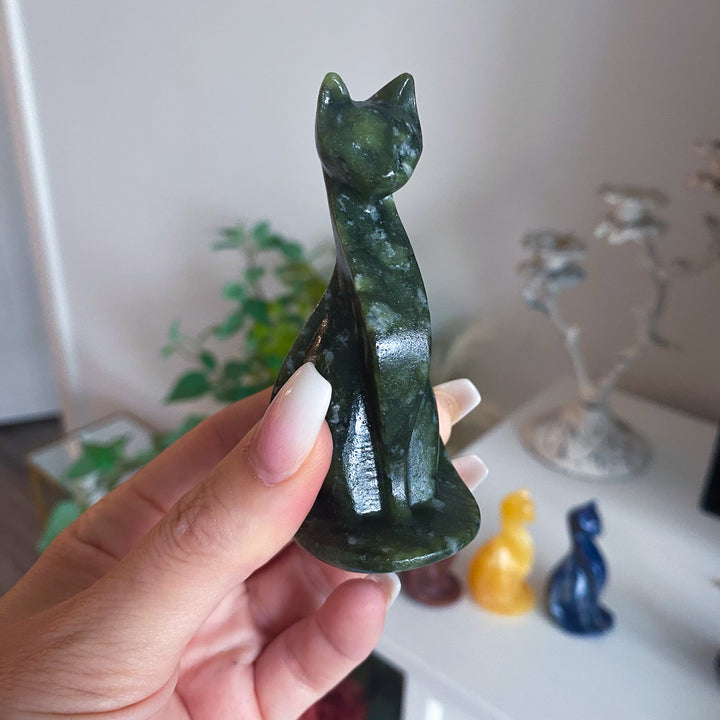 Elegant Cat Carving