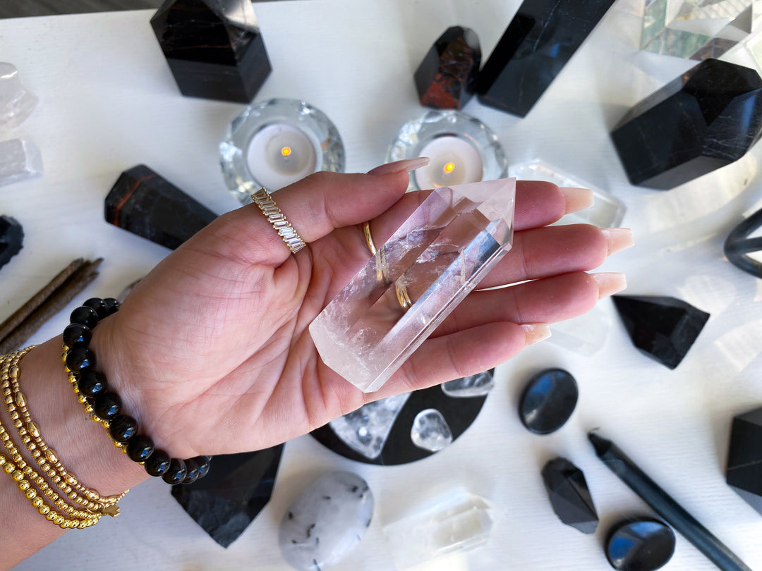 Brazilian Clear Quartz Crystal Tower