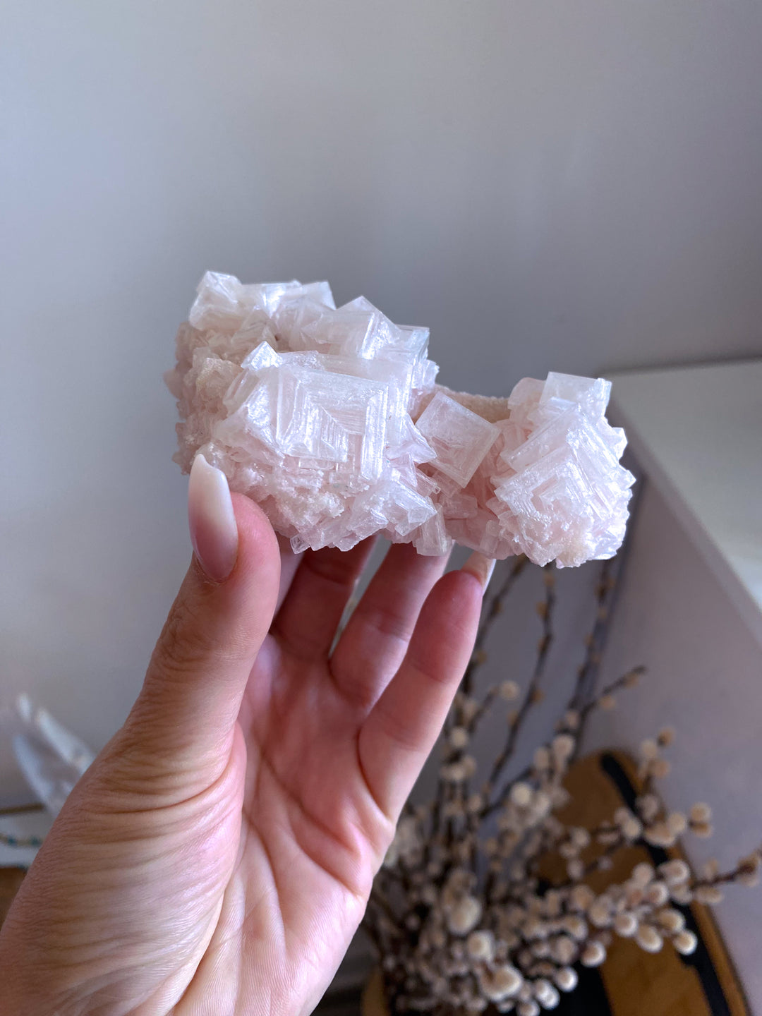 Pink Halite Cluster #1