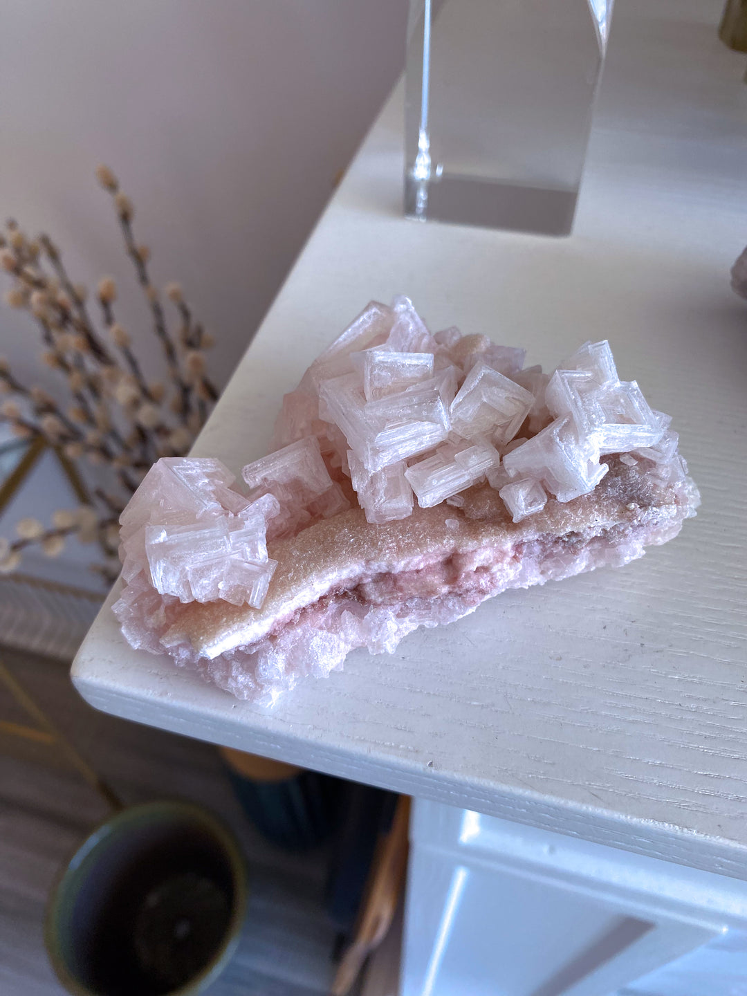 Pink Halite Cluster #1