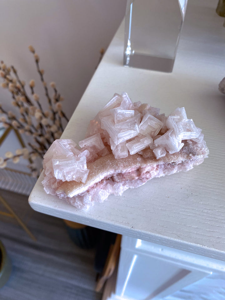 Pink Halite Cluster #1