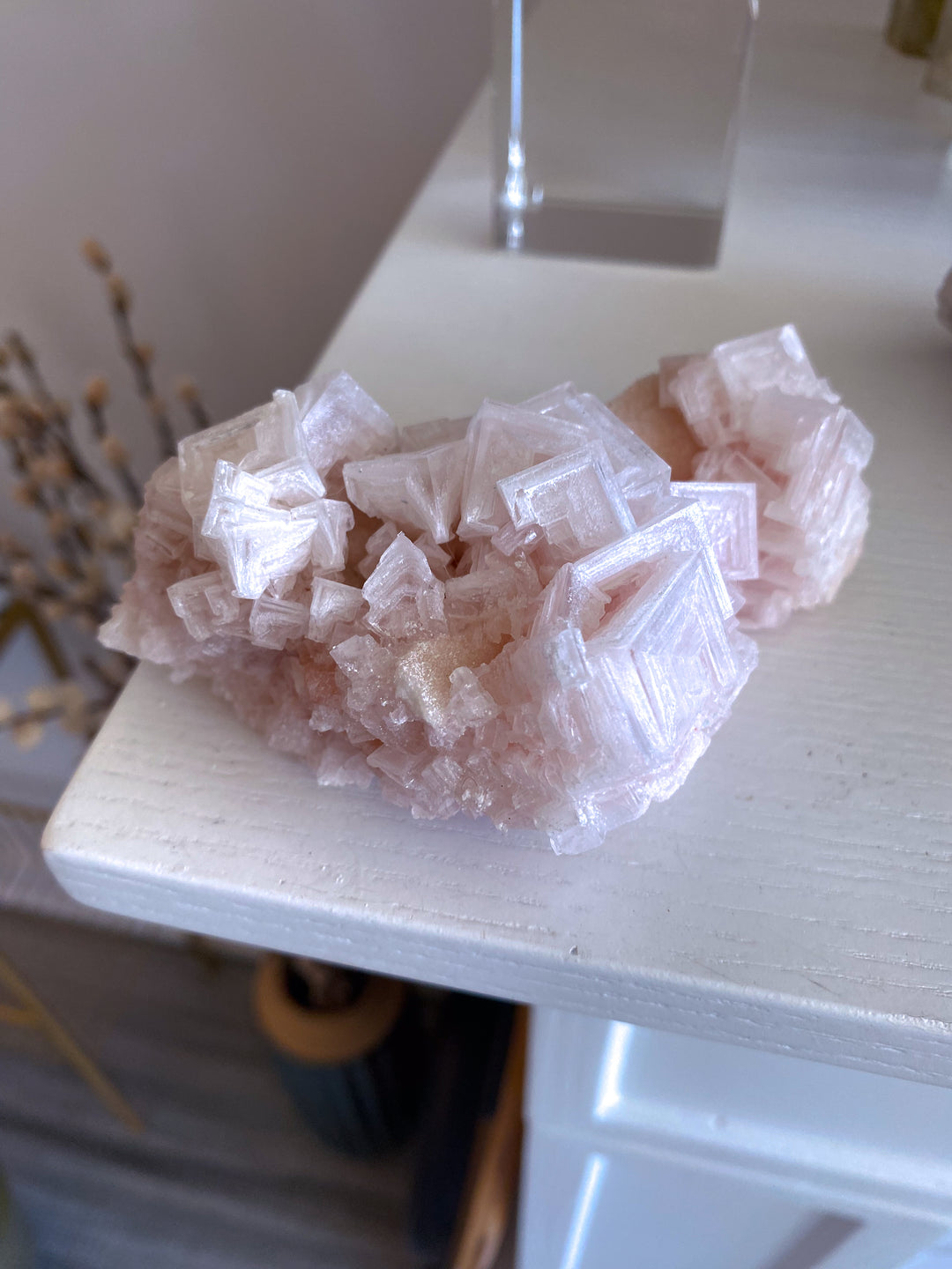 Pink Halite Cluster #1
