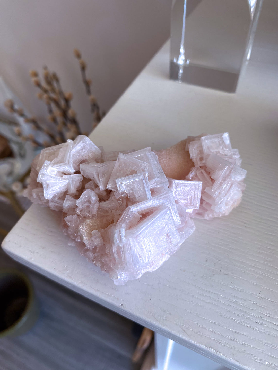 Pink Halite Cluster #1
