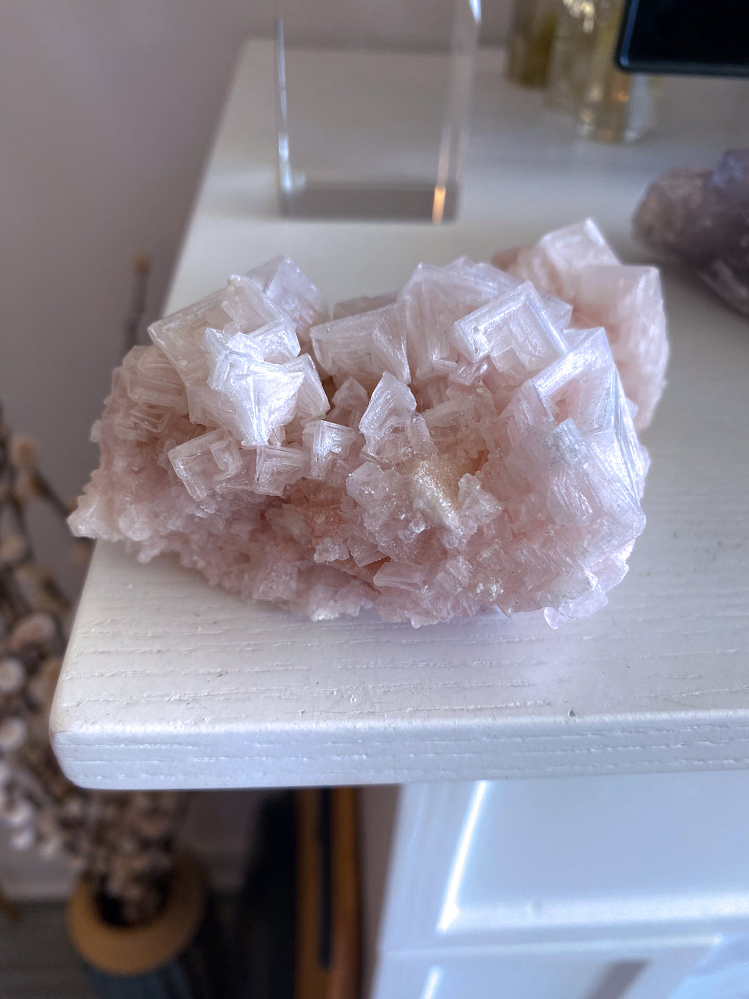 Pink Halite Cluster #1