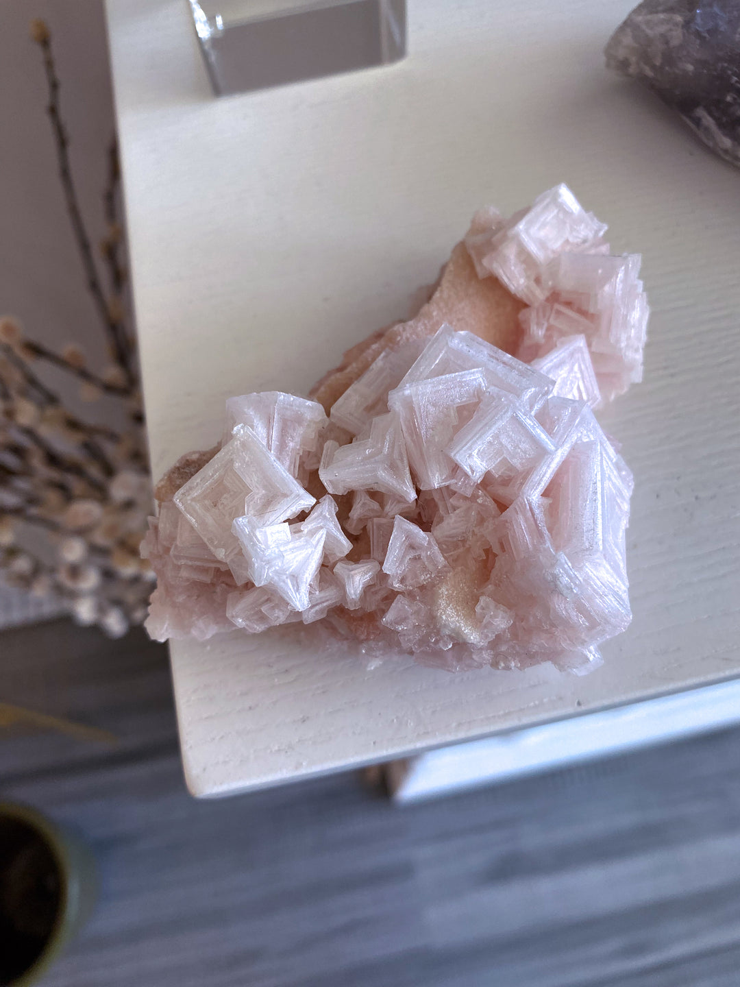 Pink Halite Cluster #1