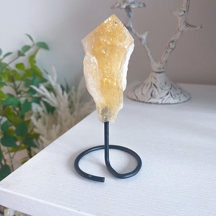 Raw Citrine on Stand