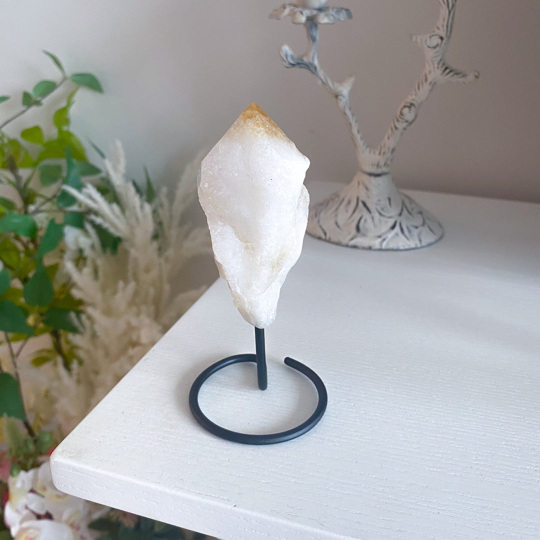 Raw Citrine on Stand