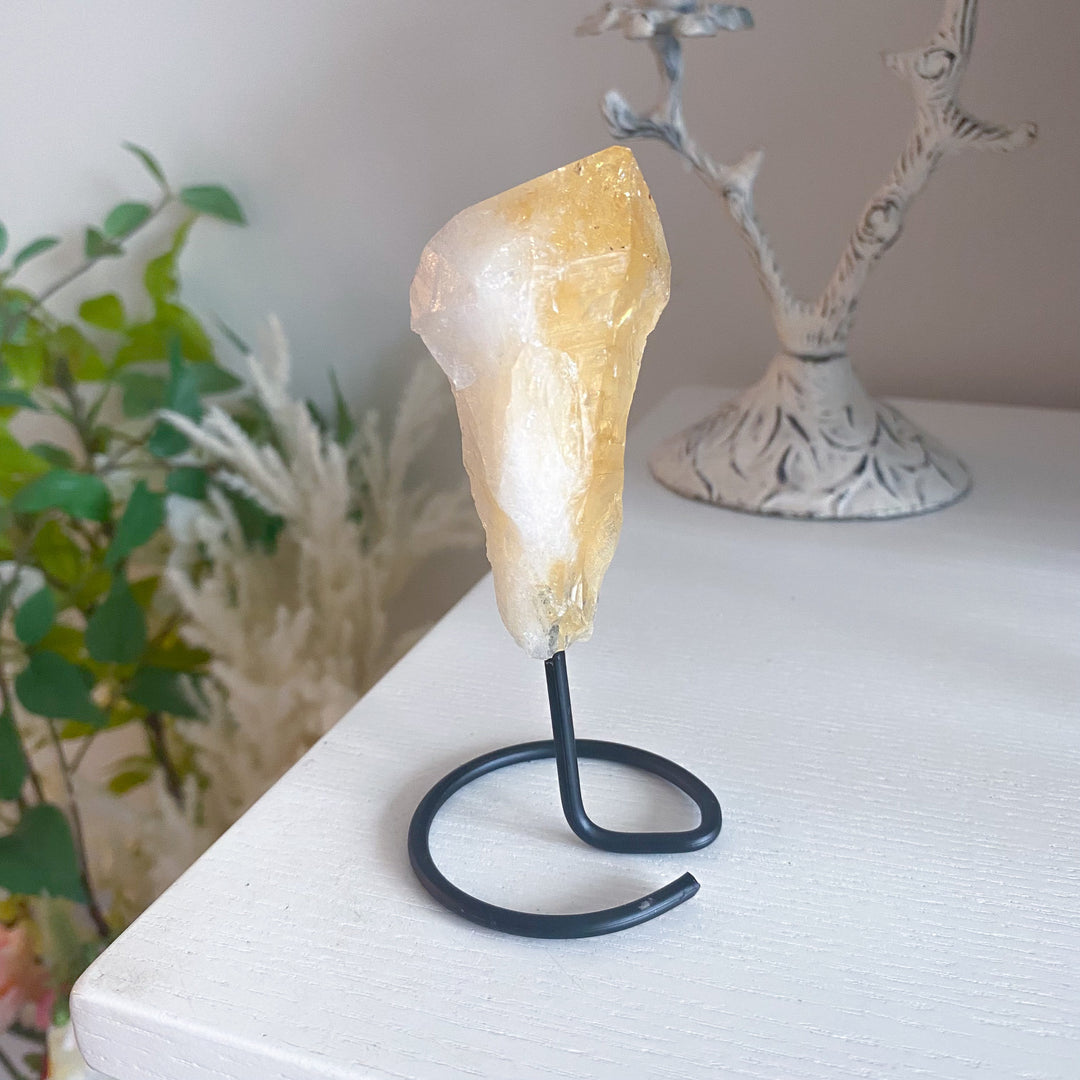 Raw Citrine on Stand