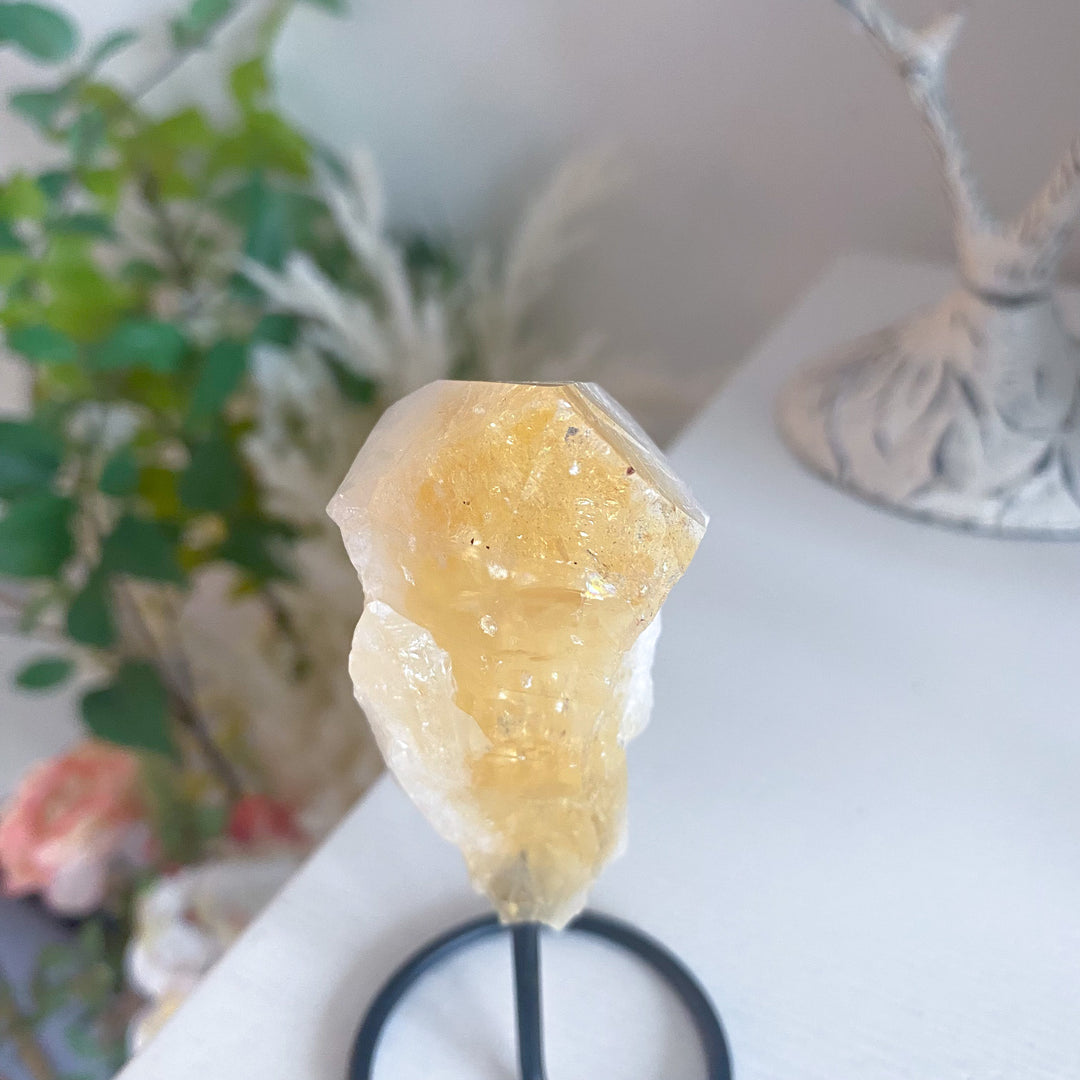 Raw Citrine on Stand