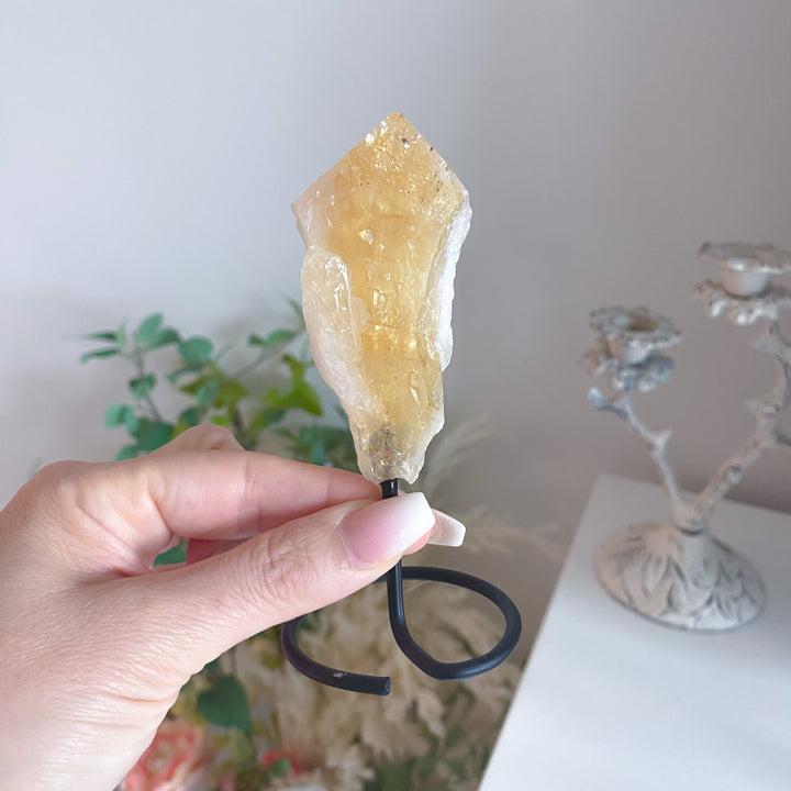 Raw Citrine on Stand