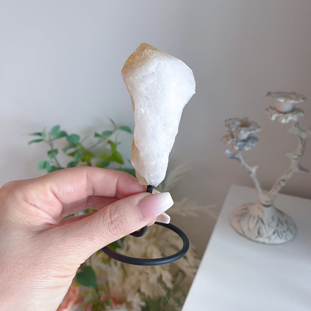 Raw Citrine on Stand