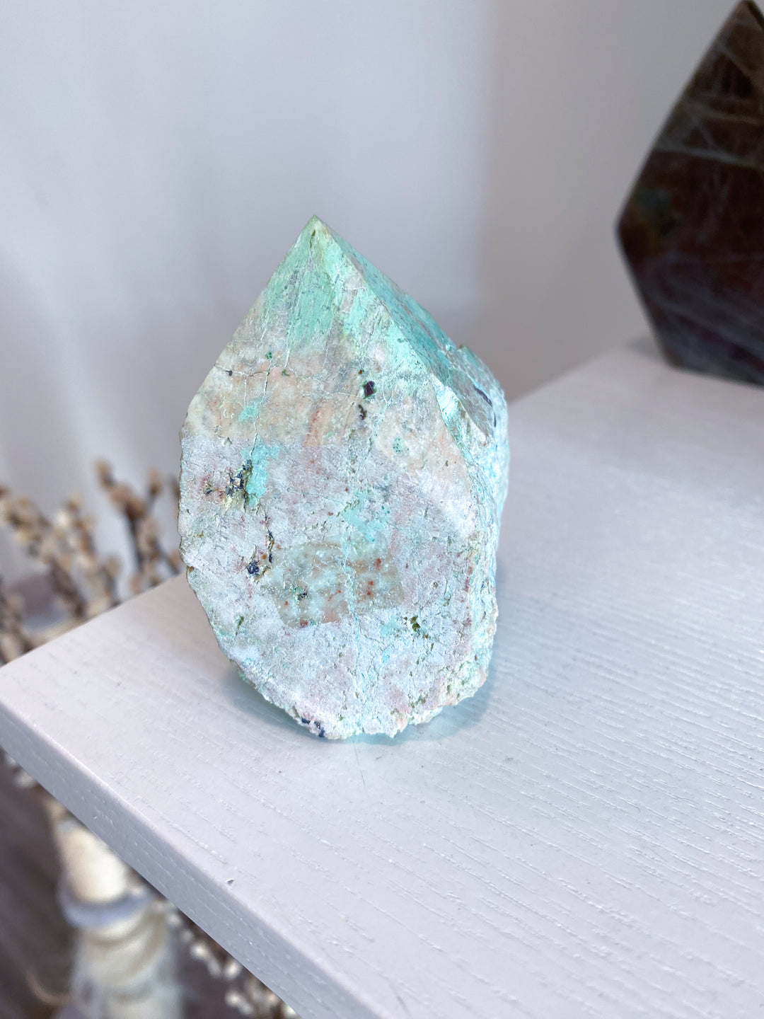 Turquoise Top Polish Point #4 - Aligns all the Chakras