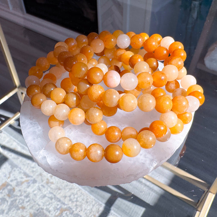 Yellow Jade 8mm Bracelet