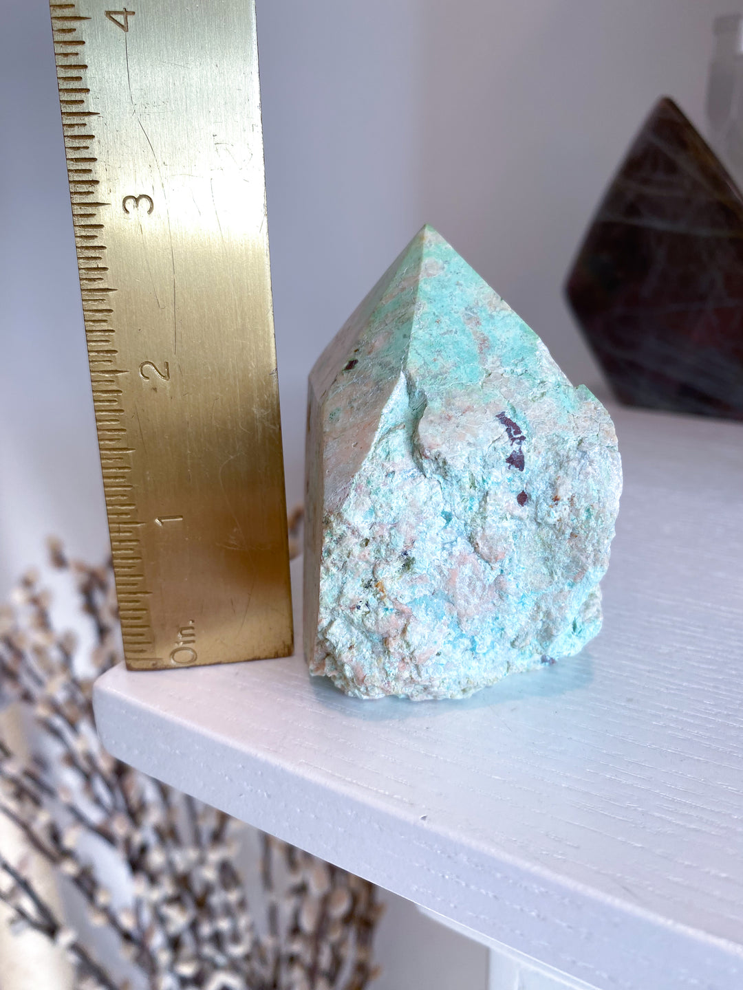 Turquoise Top Polish Point #4 - Aligns all the Chakras